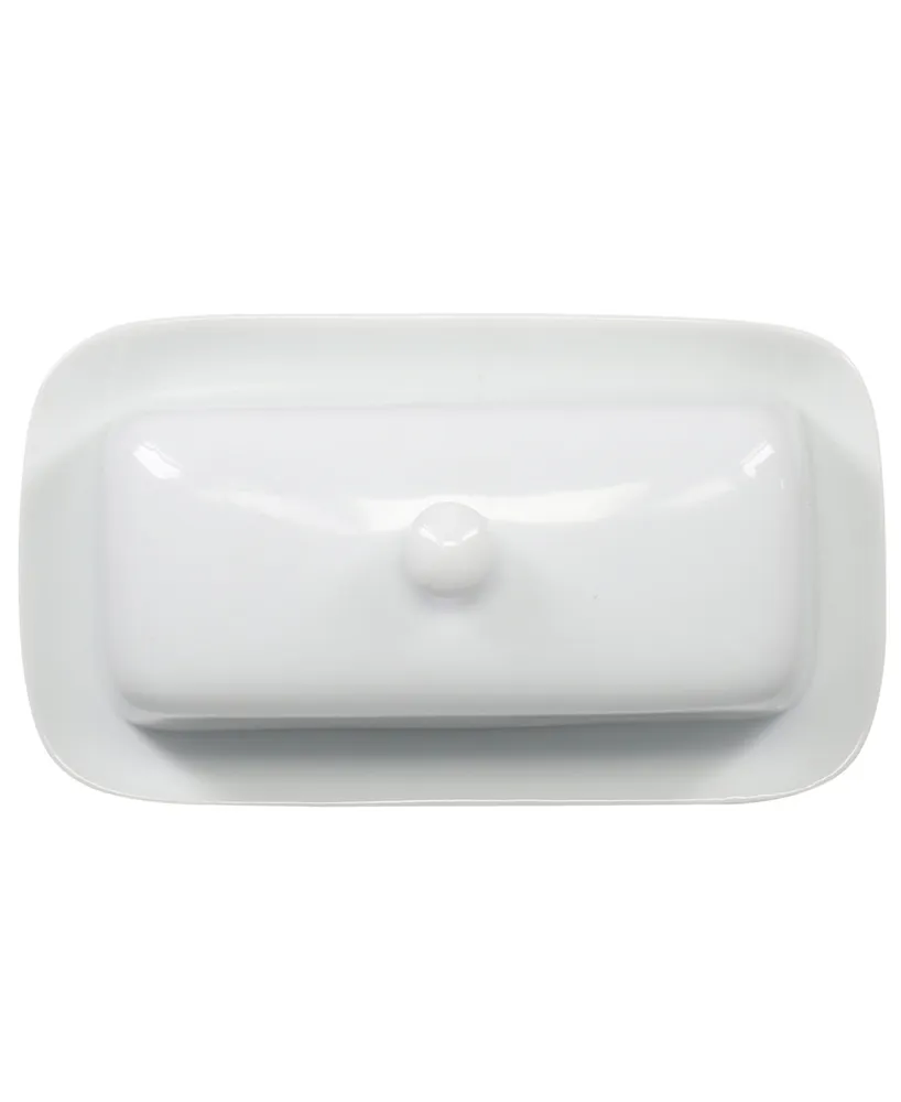 Covered Butter Dish with Knob Lid