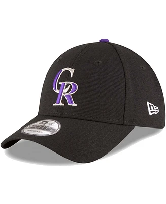 Big Boys and Girls Black Colorado Rockies Game The League 9FORTY Adjustable Hat