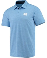 Men's Columbia Carolina Blue North Carolina Tar Heels Tech Trail Omni-Shade Polo Shirt
