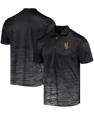 Men's Black Wyoming Cowboys Marshall Polo