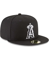 Men's Black Los Angeles Angels 59FIFTY Fitted Hat