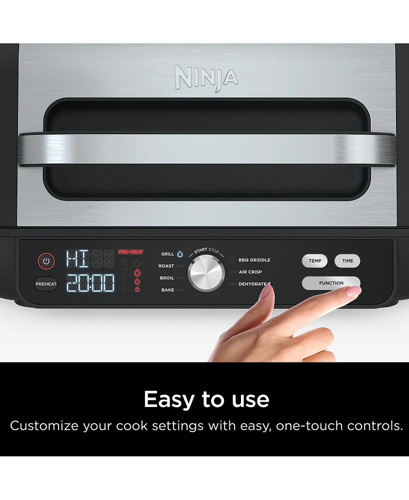 Ninja IG601 Foodi Xl Pro Indoor Grill & Griddle, 4-qt Air Fryer, Roast, Bake, Dehydrate, & Broil, IG601