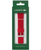 Lacoste Petit Pique Red Silicone Strap for Apple Watch 42mm/44mm