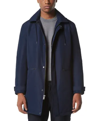 Marc New York Men's Merrimack City Rain Topper with Removable Hood