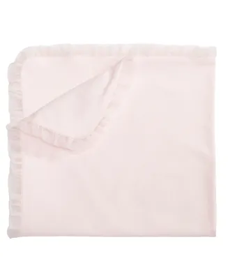 First Impressions Baby Girls Tulle Trim Blanket, Created for Macy's