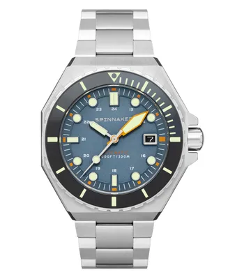 Spinnaker Men's Dumas Automatic with Silver-Tone Solid Stainless Steel Bracelet Watch 44mm