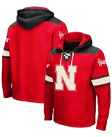 Men's Scarlet Nebraska Huskers 2.0 Lace-Up Pullover Hoodie