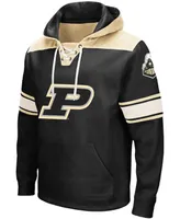 Men's Black Purdue Boilermakers 2.0 Lace-Up Pullover Hoodie