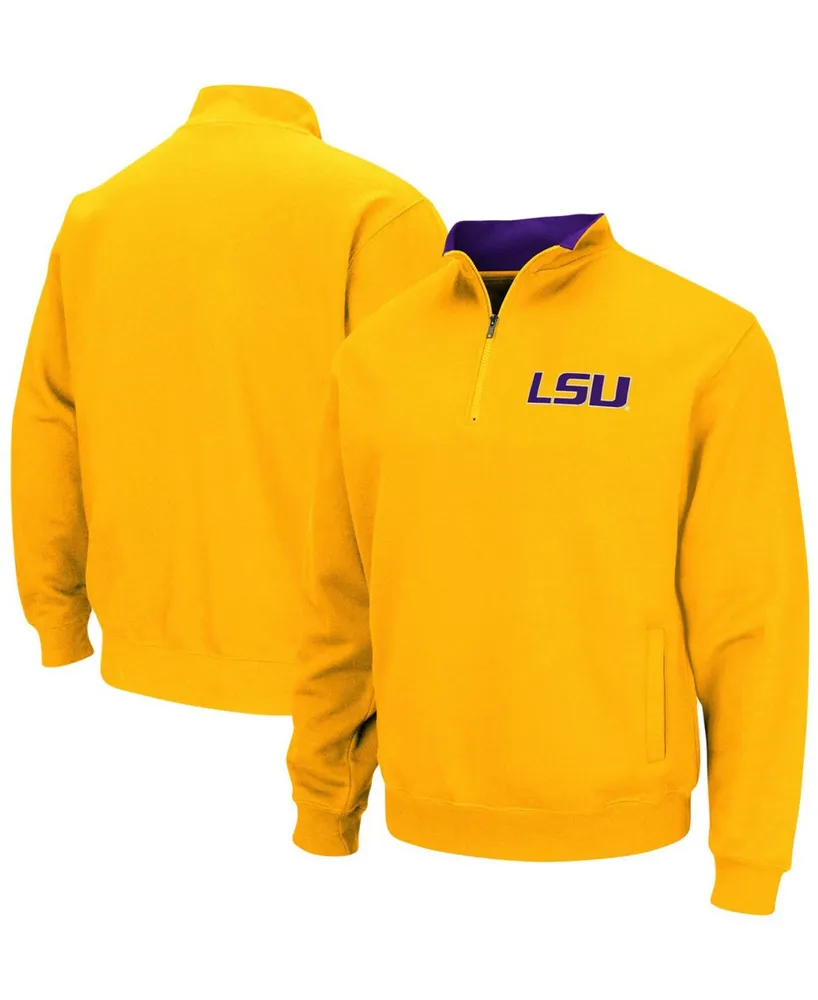 Men's Gold Lsu Tigers Tortugas Logo Quarter-Zip Jacket