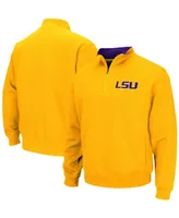 Men's Gold Lsu Tigers Tortugas Logo Quarter-Zip Jacket