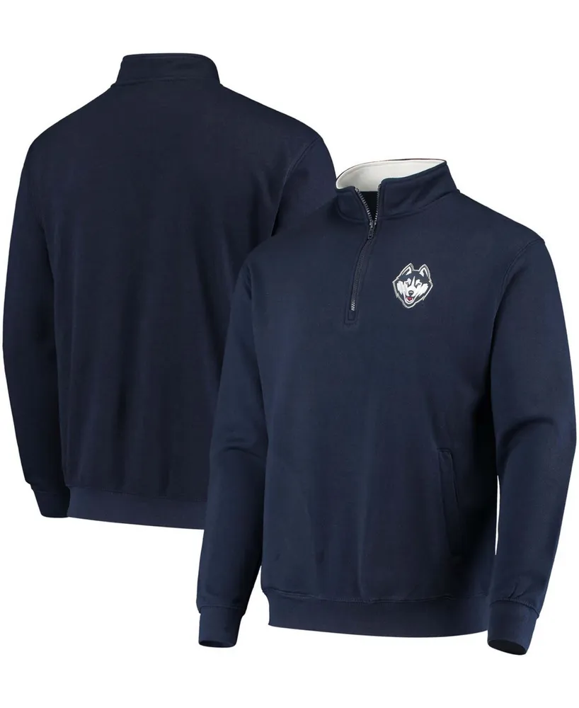 Men's Navy UConn Huskies Tortugas Logo Quarter-Zip Jacket