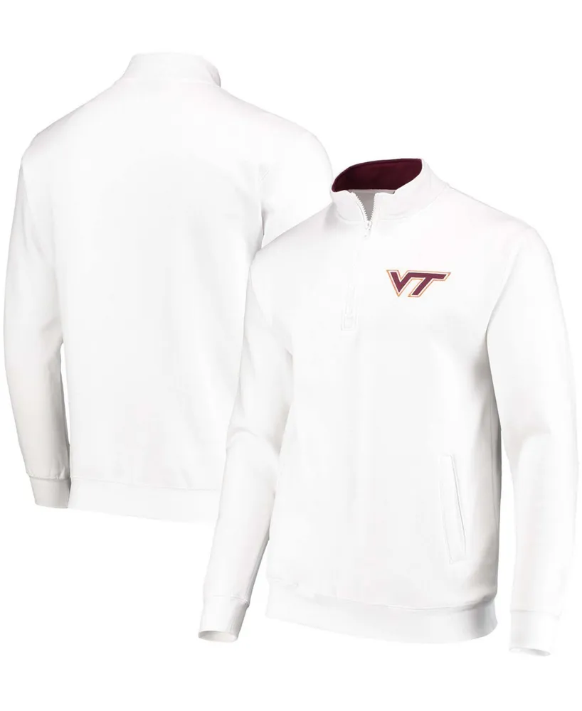 Men's White Virginia Tech Hokies Tortugas Logo Quarter-Zip Jacket