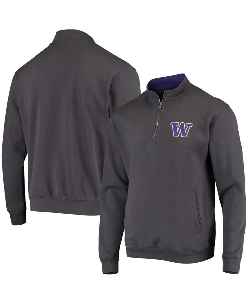 Men's Charcoal Washington Huskies Tortugas Logo Quarter-Zip Jacket