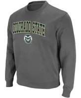 Colosseum Men's Colorado State Rams Arch & Logo Tackle Twill Pullover Sweatshirt