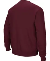 Colosseum Men's Mississippi State Bulldogs Arch and Logo Crew Neck Sweatshirt