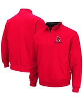 Men's Cardinal Ball State Cardinals Tortugas Logo Quarter-Zip Jacket