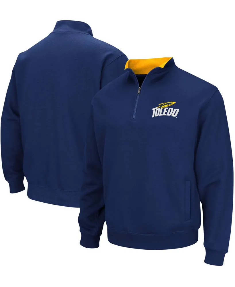 Men's Navy Toledo Rockets Tortugas Logo Quarter-Zip Jacket