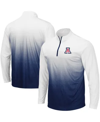 Men's Navy Arizona Wildcats Magic Team Logo Quarter-Zip Jacket