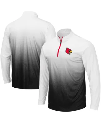 Men's Gray Louisville Cardinals Magic Team Logo Quarter-Zip Jacket