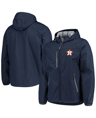 Men's Navy Houston Astros Double Play Hoodie Full-Zip Jacket