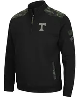 Men's Black Tennessee Volunteers Oht Military-Inspired Appreciation Commo Fleece Quarter-Zip Jacket