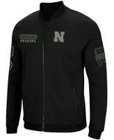 Men's Black Nebraska Huskers Oht Military-Inspired Appreciation High-Speed Bomber Full-Zip Jacket