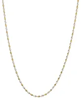 Giani Bernini Two-Tone Twist Link 18" Chain Necklace in Sterling Silver & 18k Gold-Plate, Created for Macy's