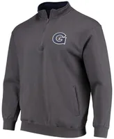 Men's Charcoal Georgetown Hoyas Tortugas Logo Quarter-Zip Jacket