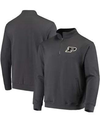 Men's Charcoal Purdue Boilermakers Tortugas Logo Quarter-Zip Jacket