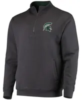 Men's Charcoal Michigan State Spartans Tortugas Logo Quarter-Zip Jacket