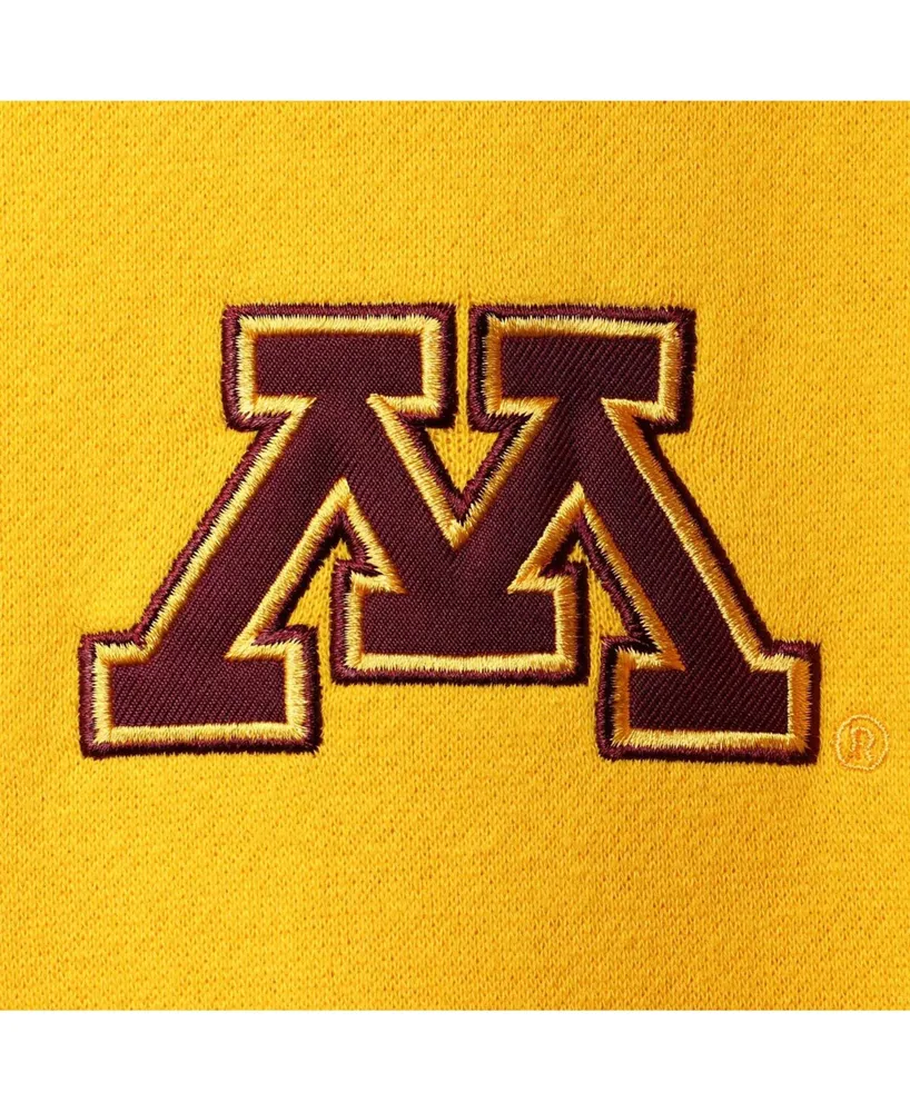 Men's Gold-Tone Minnesota Golden Gophers Tortugas Logo Quarter-Zip Jacket