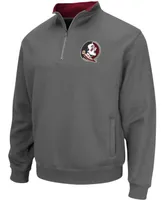 Men's Charcoal Florida State Seminoles Tortugas Logo Quarter-Zip Pullover Jacket