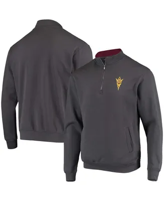 Men's Charcoal Arizona State Sun Devils Tortugas Logo Quarter-Zip Jacket