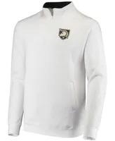 Men's White Army Black Knights Tortugas Logo Quarter-Zip Jacket