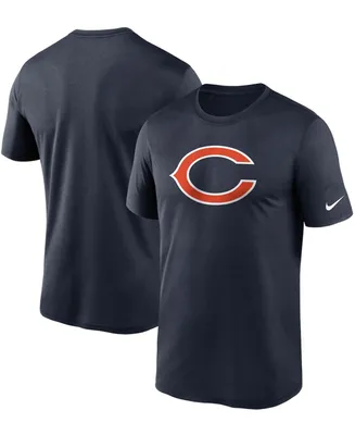 Men's Navy Chicago Bears Logo Essential Legend Performance T-shirt