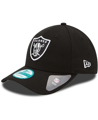 Big Boys and Girls Black Las Vegas Raiders League 9Forty Adjustable Hat