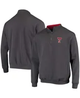 Men's Charcoal Texas Tech Red Raiders Tortugas Logo Quarter-Zip Jacket