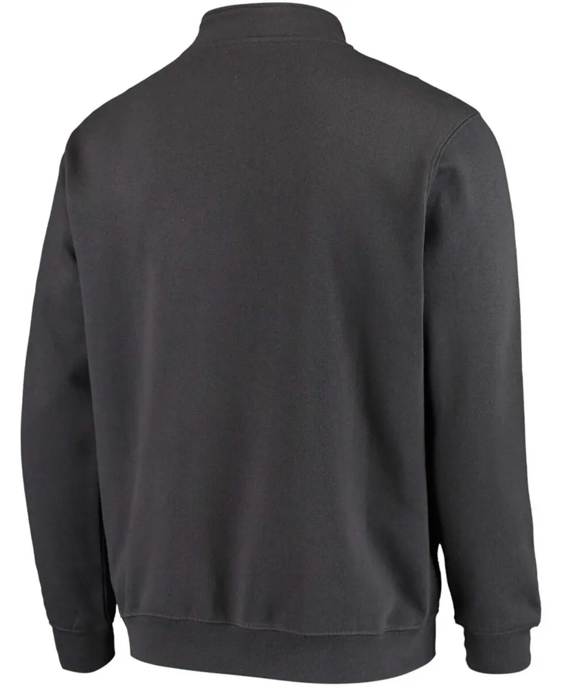 Men's Charcoal Kansas Jayhawks Tortugas Logo Quarter-Zip Jacket