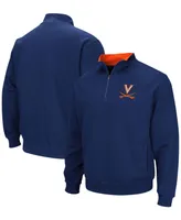 Men's Navy Virginia Cavaliers Tortugas Team Logo Quarter-Zip Jacket