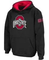 Big Boys Black Ohio State Buckeyes Big Logo Pullover Hoodie