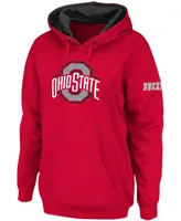 Women's Scarlet Ohio State Buckeyes Big Logo Pullover Hoodie