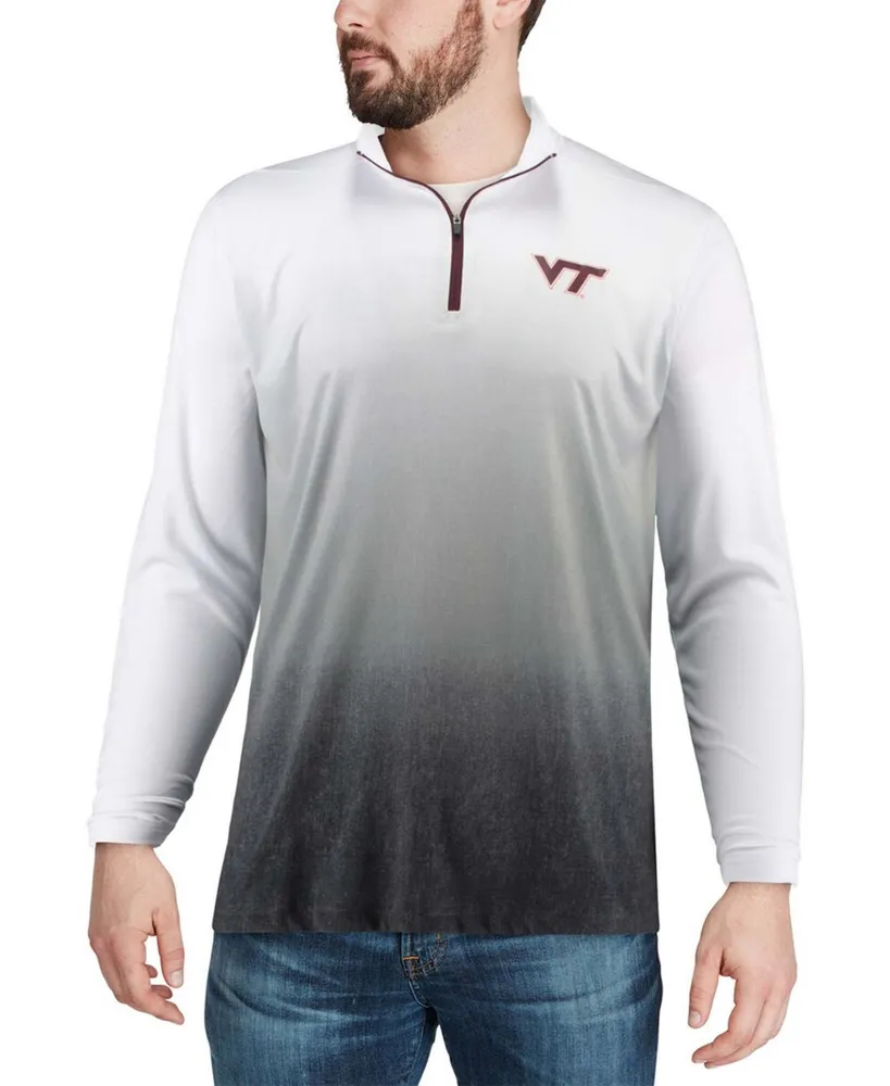 Men's Gray Virginia Tech Hokies Magic Team Logo Quarter-Zip Jacket