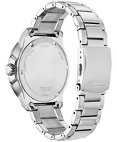 Citizen Men's Sport Silver-Tone Stainless Steel Bracelet Watch 45mm - Silver