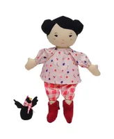 Manhattan Toy Company Playmate Friends Nico Doll with Mini Rooster Stuffed Animal