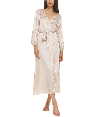 Flora by Nikrooz Stella Satin Venise Trim Robe