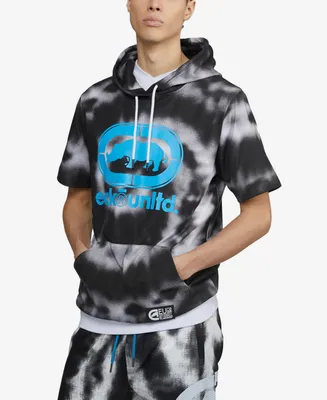 Ecko Unltd Men's Short Sleeve Star Burst Hoodie