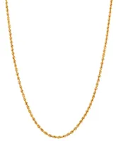 Rope Link 24" Chain Necklace in 14k Gold