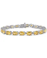 Citrine Oval Link Bracelet (14-3/4 ct. t.w.) in Sterling Silver