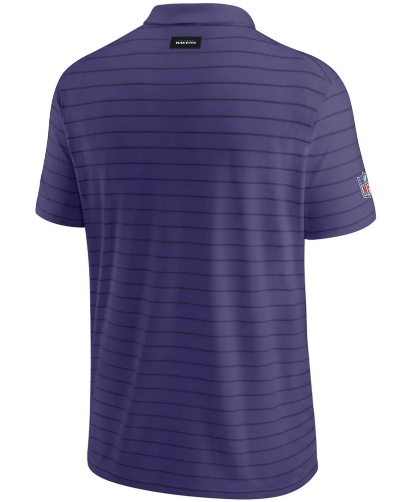 Men's Purple Baltimore Ravens Sideline Victory Coaches Performance Polo Shirt