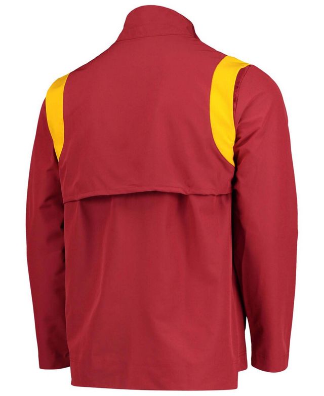 Men's Cardinal Iowa State Cyclones Coach Half-Zip Jacket